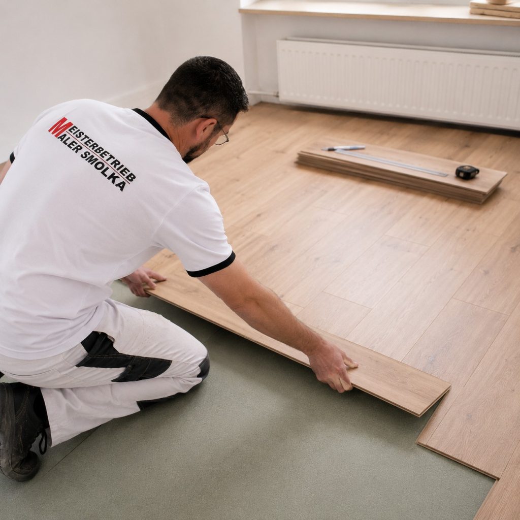 Professionelle Verlegung von Vinylboden, Parkett und Teppichboden für Wohn- und Gewerberäume.